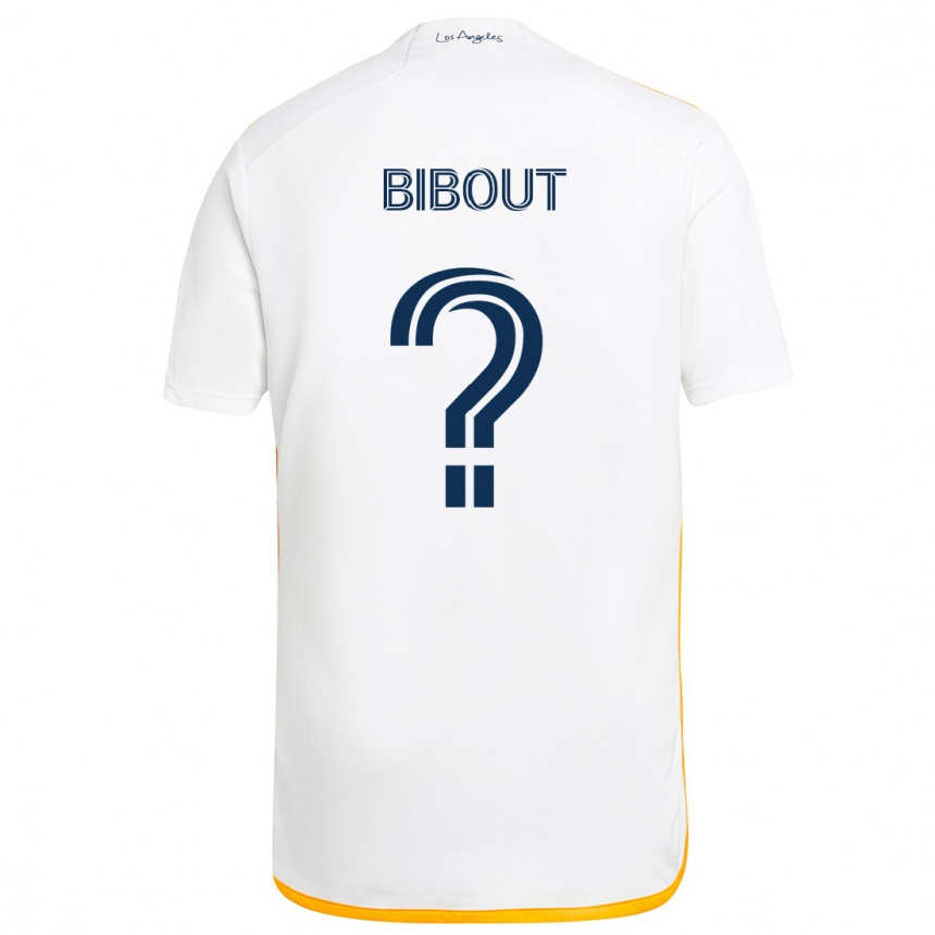 Kids Football Aaron Bibout #0 White Yellow Home Jersey 2024/25 T-Shirt