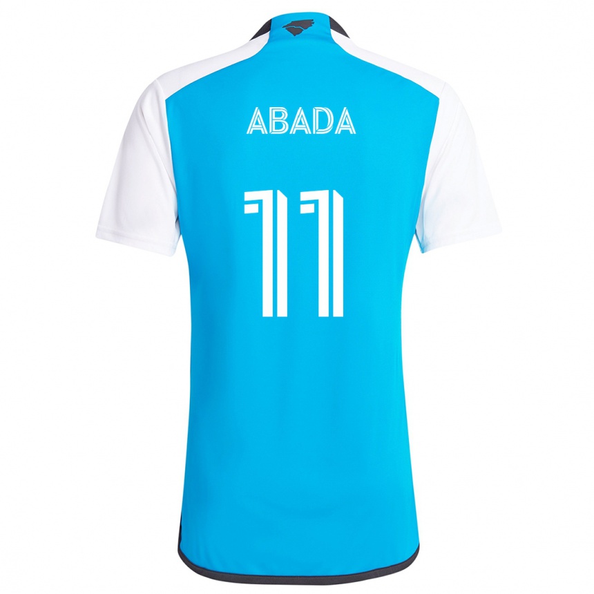 Kids Football Liel Abada #11 Blue White Home Jersey 2024/25 T-Shirt