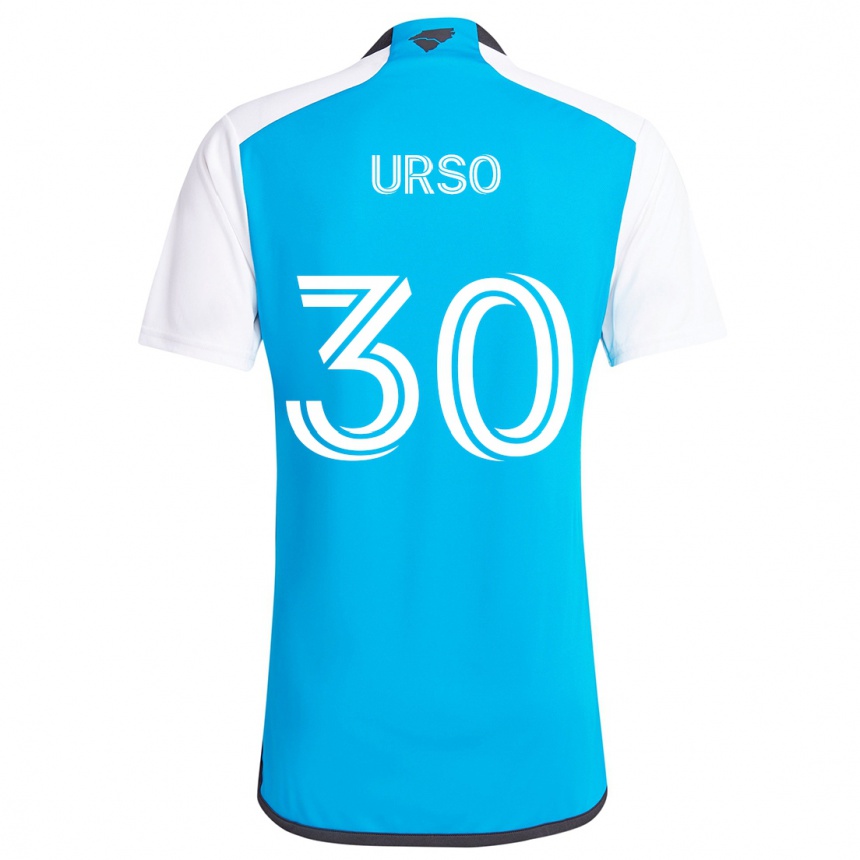 Kids Football Júnior Urso #30 Blue White Home Jersey 2024/25 T-Shirt