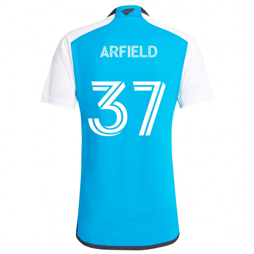 Kids Football Scott Arfield #37 Blue White Home Jersey 2024/25 T-Shirt