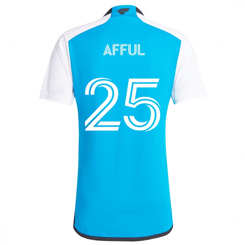 Kids Football Harrison Afful #25 Blue White Home Jersey 2024/25 T-Shirt