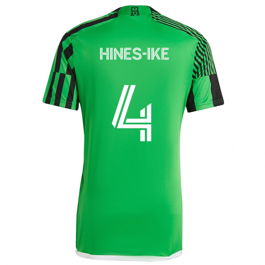 Kids Football Brendan Hines-Ike #4 Green Black Home Jersey 2024/25 T-Shirt