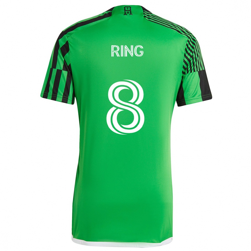 Kids Football Alexander Ring #8 Green Black Home Jersey 2024/25 T-Shirt