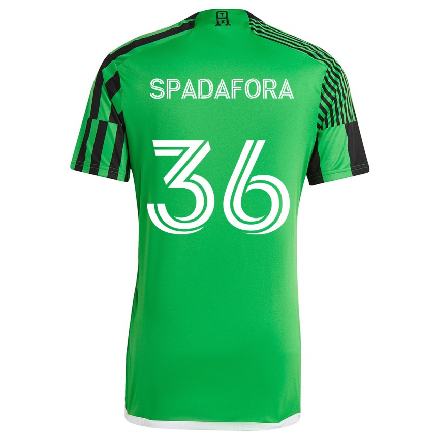 Kids Football Luke Spadafora #36 Green Black Home Jersey 2024/25 T-Shirt