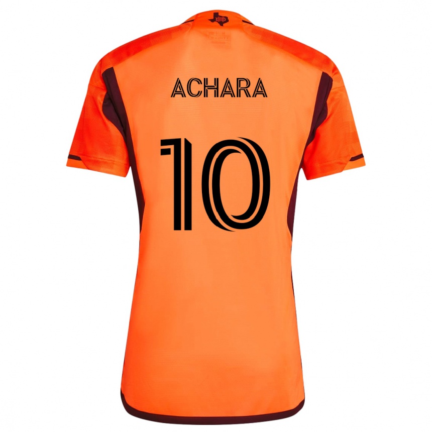 Kids Football Ifunanyachi Achara #10 Orange Black Home Jersey 2024/25 T-Shirt