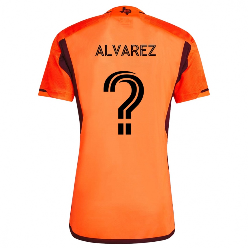 Kids Football Gianmarco Alvarez #0 Orange Black Home Jersey 2024/25 T-Shirt