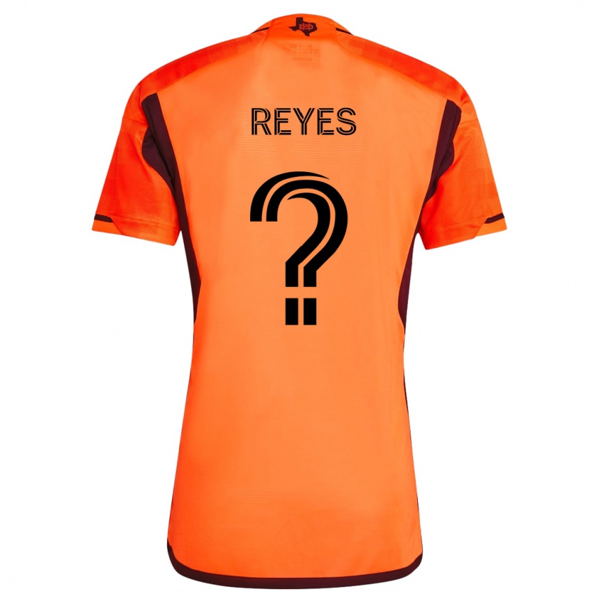 Kids Football Dylan Reyes #0 Orange Black Home Jersey 2024/25 T-Shirt