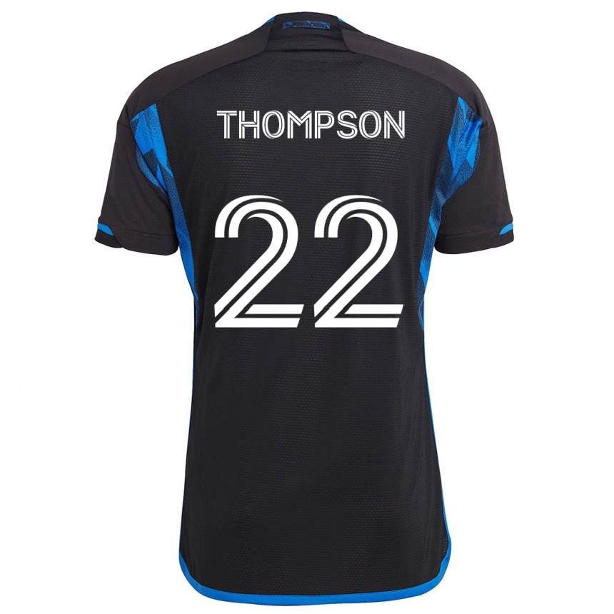 Kids Football Tommy Thompson #22 Blue Black Home Jersey 2024/25 T-Shirt