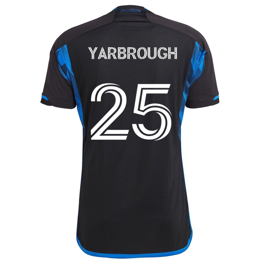 Kids Football William Yarbrough #25 Blue Black Home Jersey 2024/25 T-Shirt