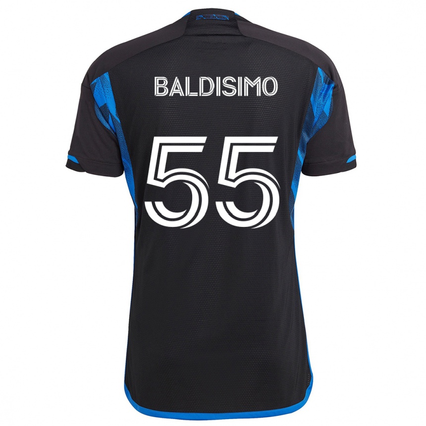 Kids Football Michael Baldisimo #55 Blue Black Home Jersey 2024/25 T-Shirt