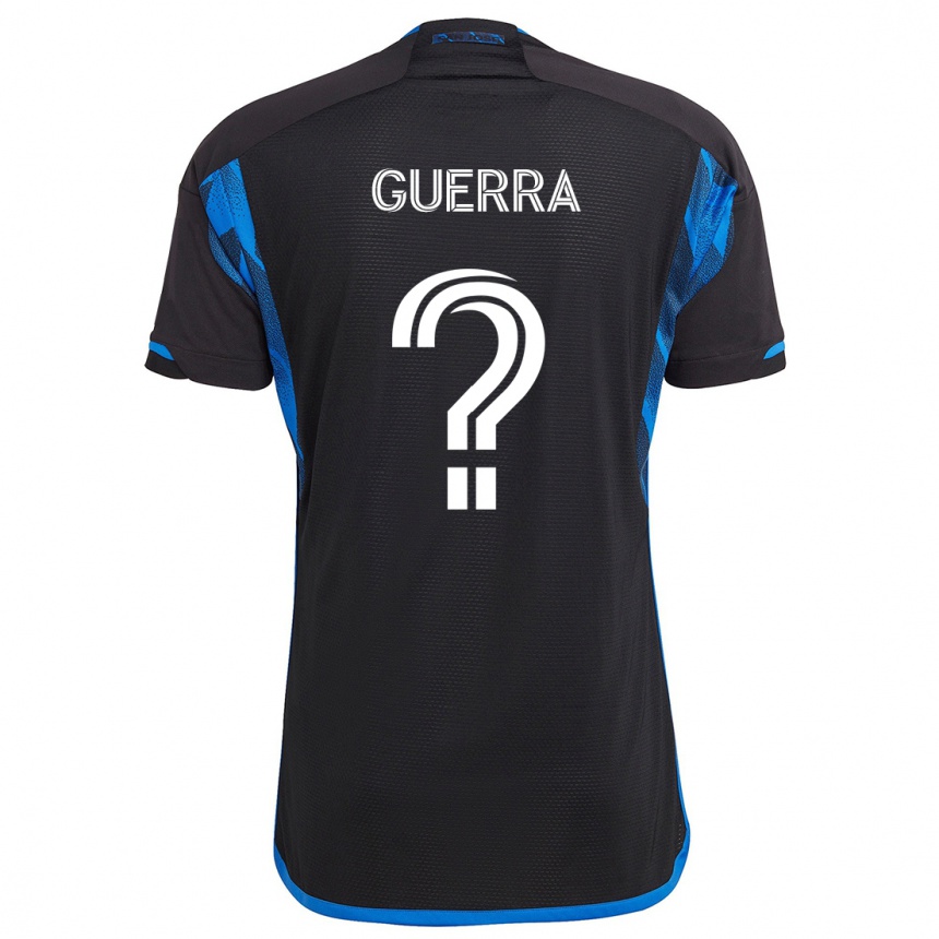 Kids Football Mathew Guerra #0 Blue Black Home Jersey 2024/25 T-Shirt