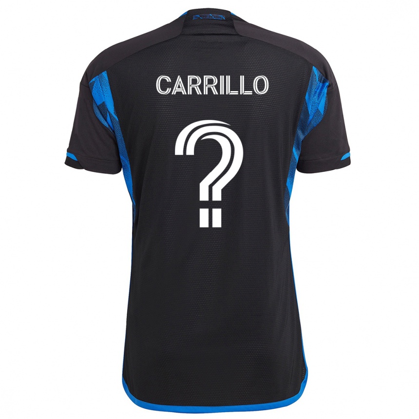 Kids Football Israel Carrillo #0 Blue Black Home Jersey 2024/25 T-Shirt