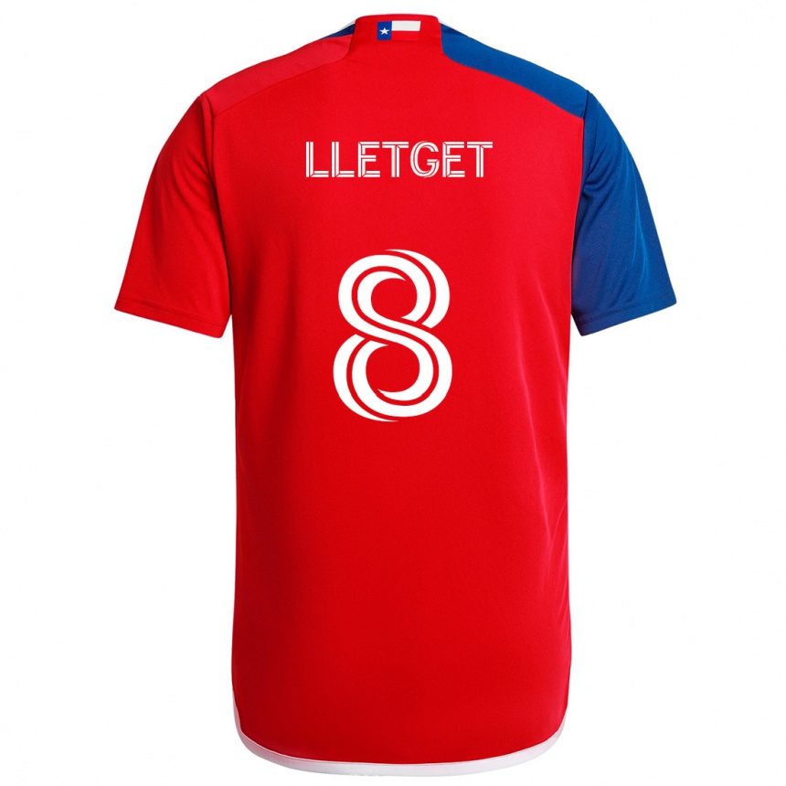 Kids Football Sebastian Lletget #8 Blue Red Home Jersey 2024/25 T-Shirt