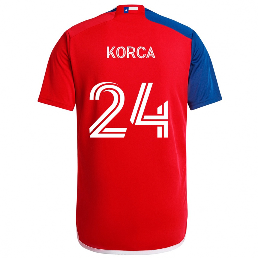 Kids Football Amet Korca #24 Blue Red Home Jersey 2024/25 T-Shirt