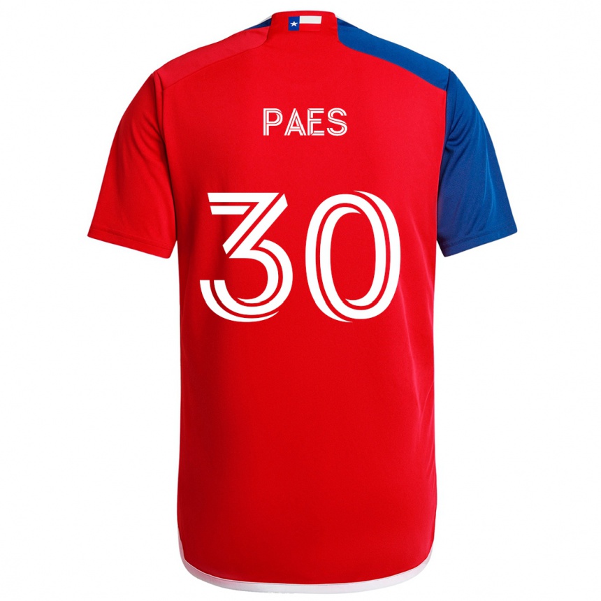 Kids Football Maarten Paes #30 Blue Red Home Jersey 2024/25 T-Shirt