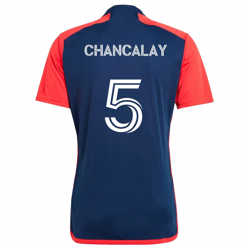 Kids Football Tomás Chancalay #5 Blue Red Home Jersey 2024/25 T-Shirt