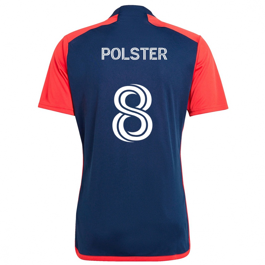 Kids Football Matt Polster #8 Blue Red Home Jersey 2024/25 T-Shirt