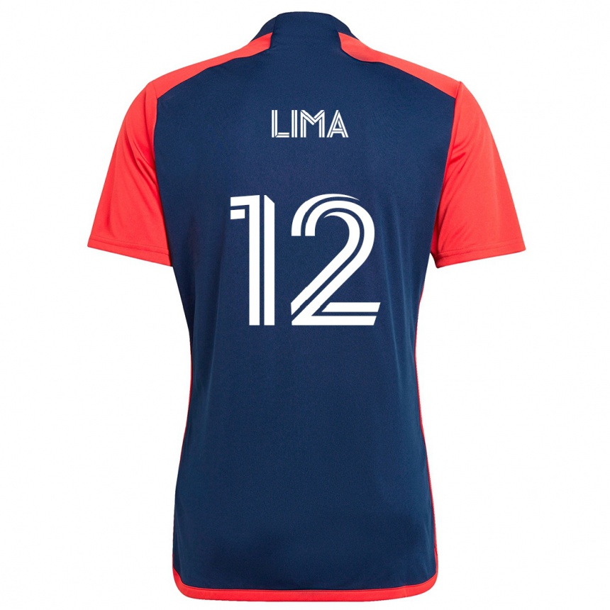 Kids Football Nick Lima #12 Blue Red Home Jersey 2024/25 T-Shirt