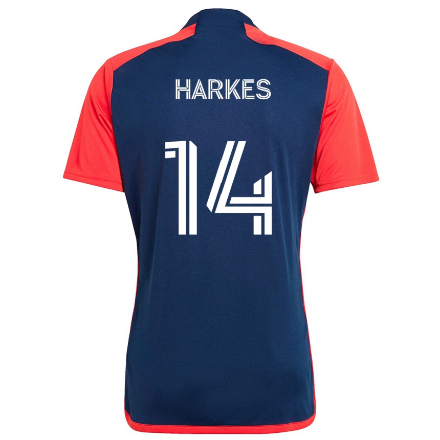 Kids Football Ian Harkes #14 Blue Red Home Jersey 2024/25 T-Shirt