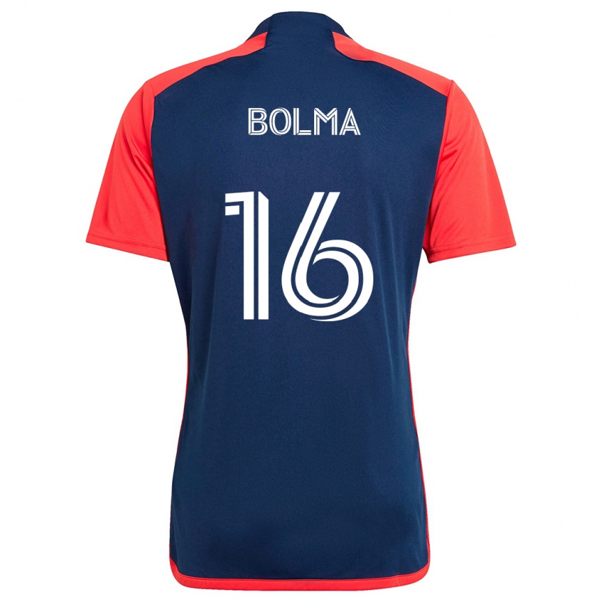 Kids Football Josh Bolma #16 Blue Red Home Jersey 2024/25 T-Shirt