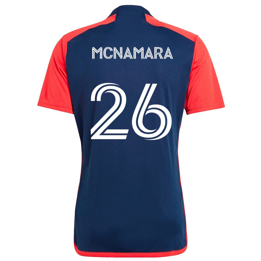 Kids Football Tommy Mcnamara #26 Blue Red Home Jersey 2024/25 T-Shirt