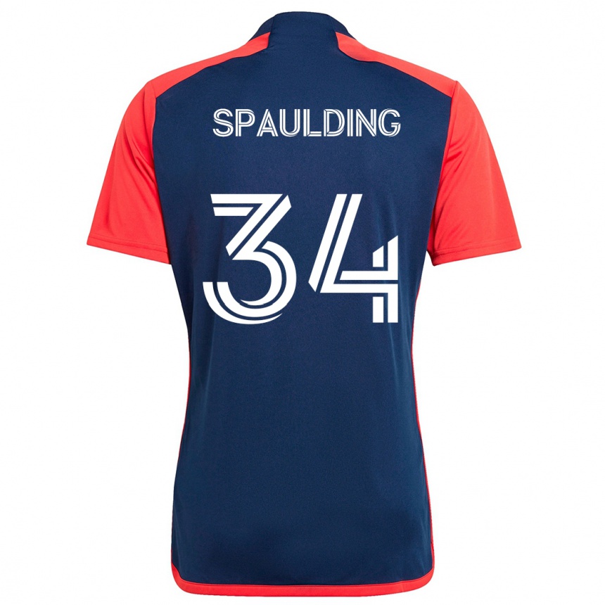 Kids Football Ryan Spaulding #34 Blue Red Home Jersey 2024/25 T-Shirt