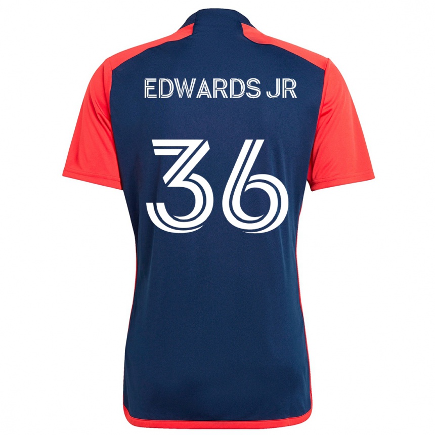 Kids Football Earl Edwards Jr. #36 Blue Red Home Jersey 2024/25 T-Shirt