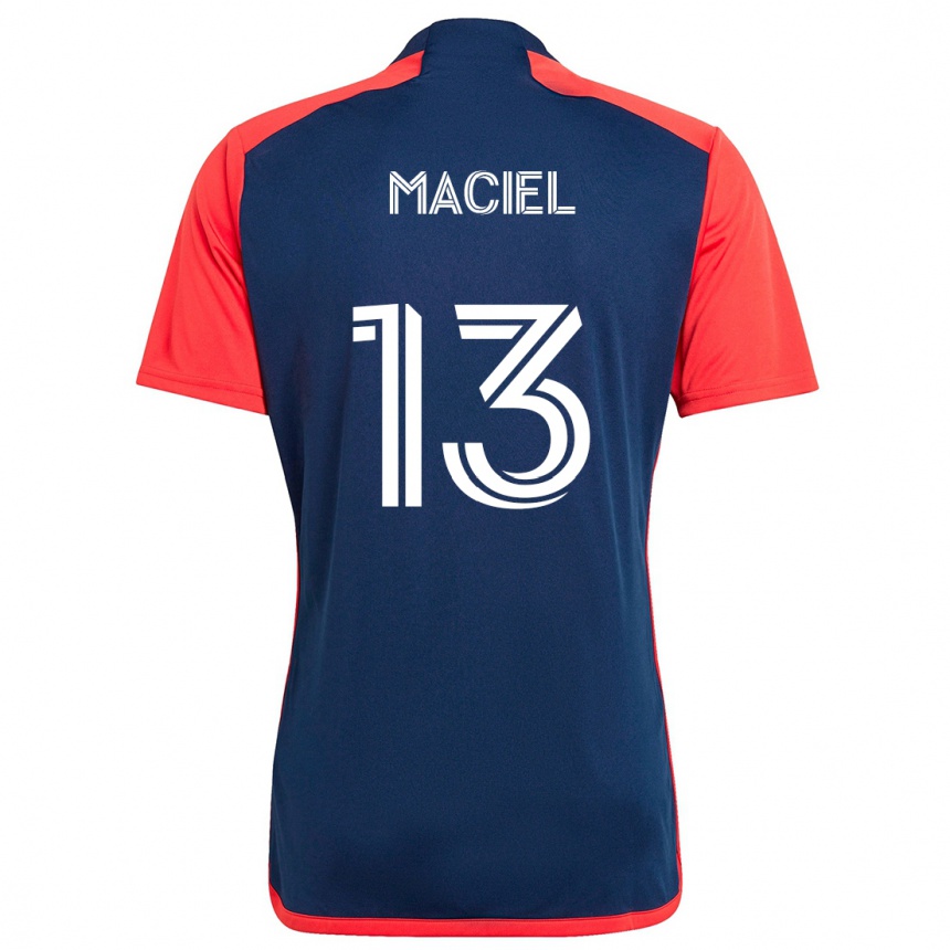 Kids Football Maciel #13 Blue Red Home Jersey 2024/25 T-Shirt