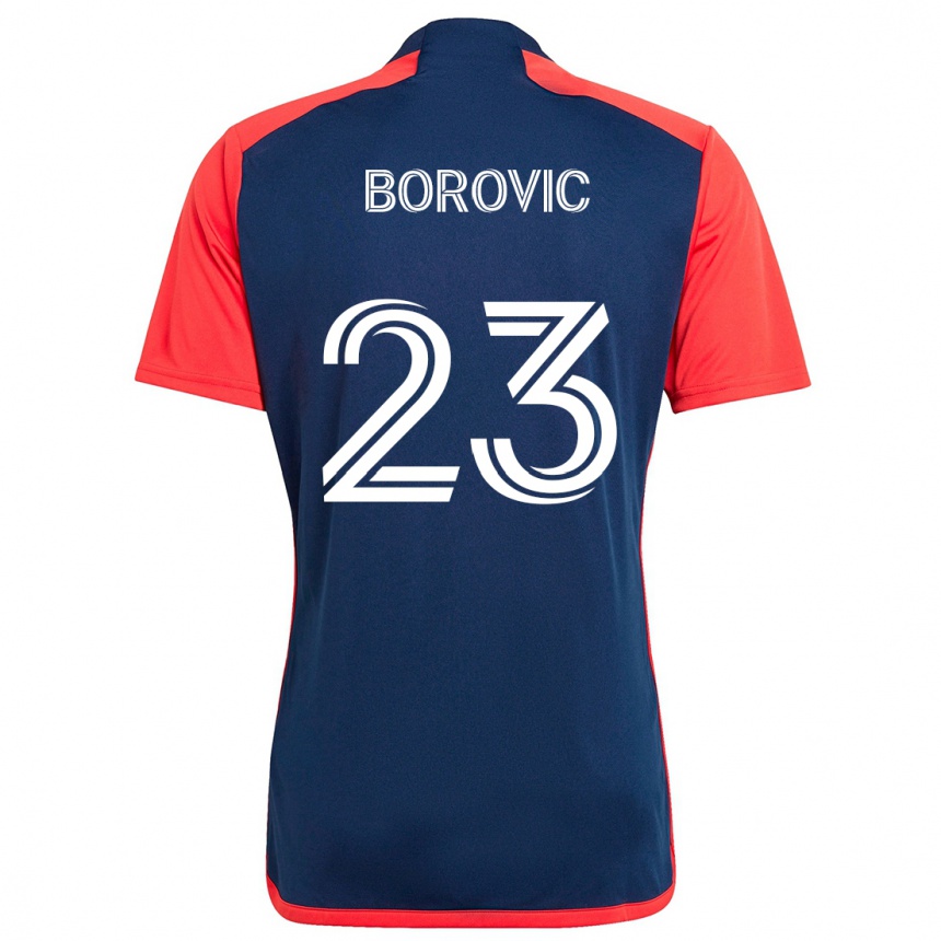 Kids Football Luka Borovic #23 Blue Red Home Jersey 2024/25 T-Shirt