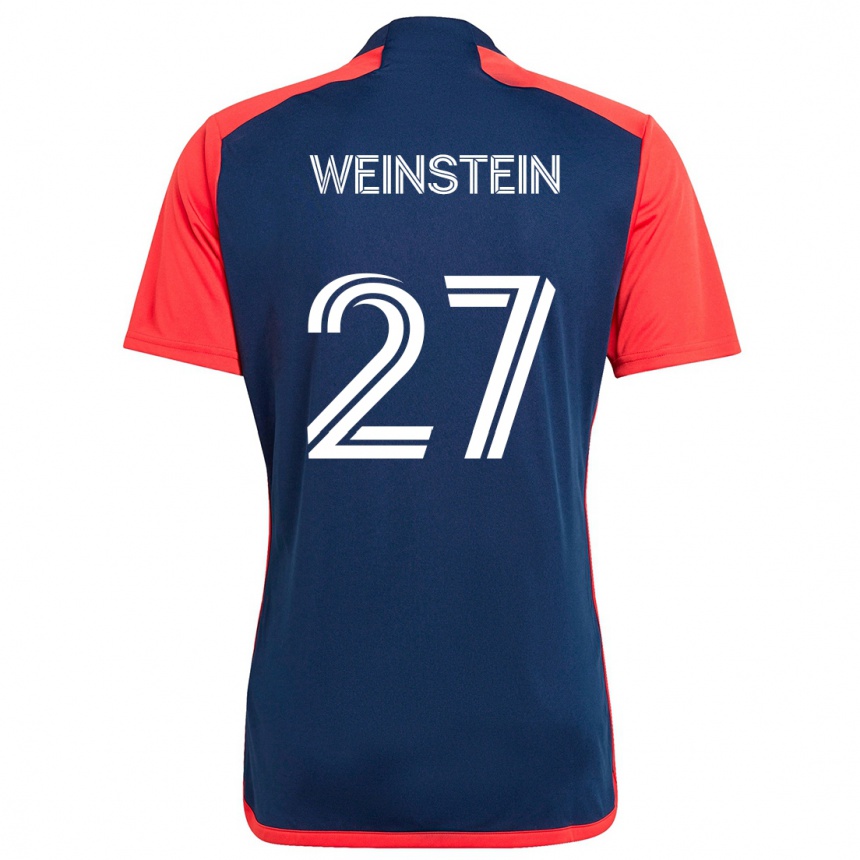 Kids Football Max Weinstein #27 Blue Red Home Jersey 2024/25 T-Shirt