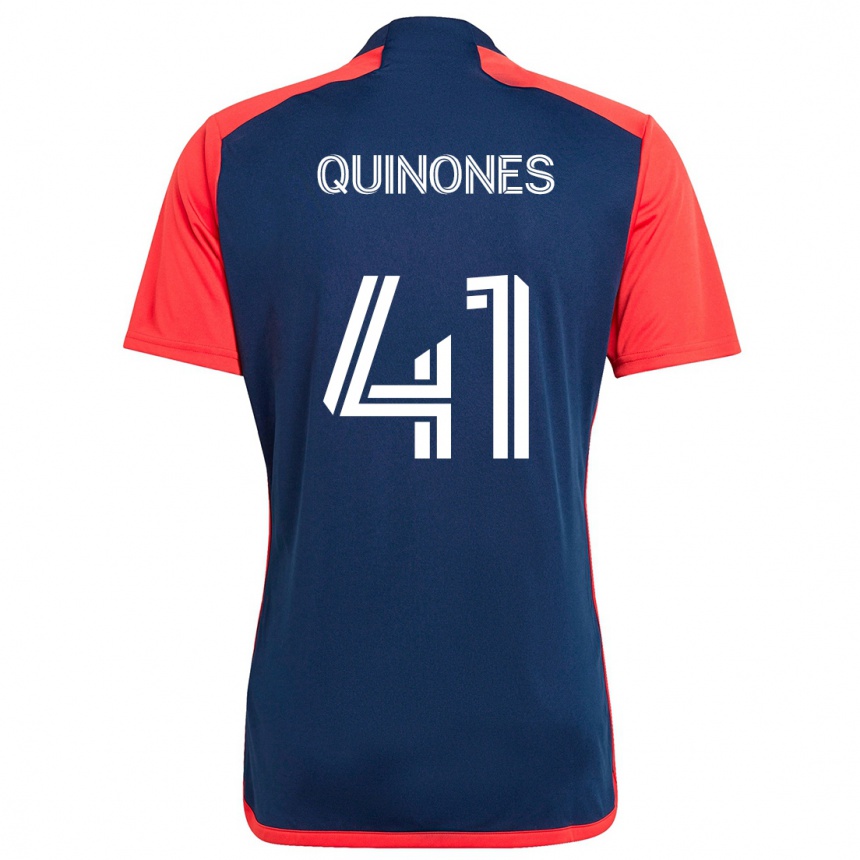 Kids Football Colby Quiñónes #41 Blue Red Home Jersey 2024/25 T-Shirt