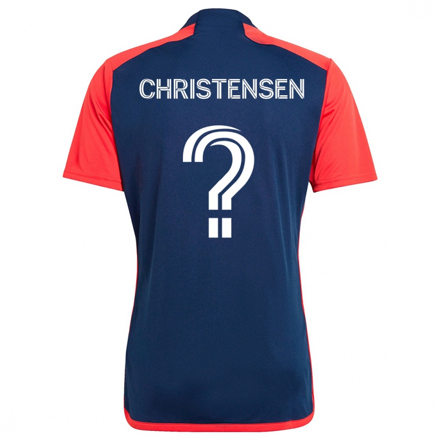 Kids Football Kevin Christensen #0 Blue Red Home Jersey 2024/25 T-Shirt