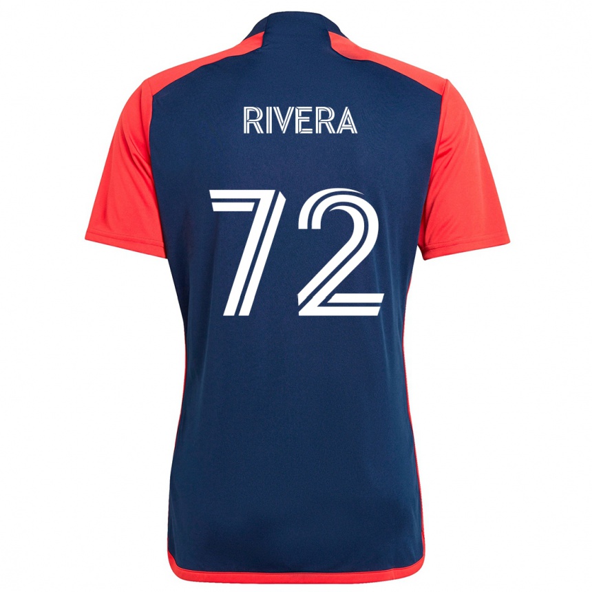 Kids Football Damián Rivera #72 Blue Red Home Jersey 2024/25 T-Shirt