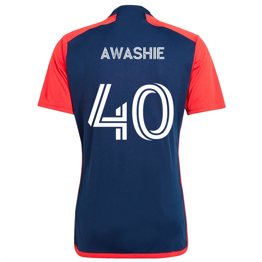 Kids Football Ben Awashie #40 Blue Red Home Jersey 2024/25 T-Shirt