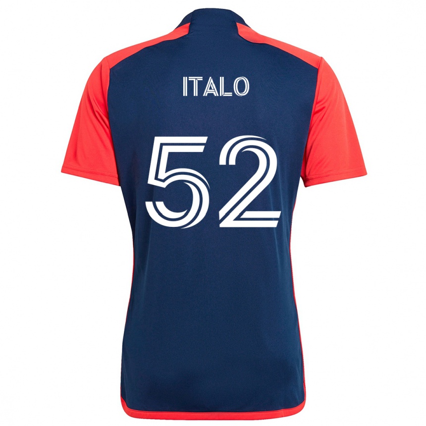 Kids Football Ítalo #52 Blue Red Home Jersey 2024/25 T-Shirt