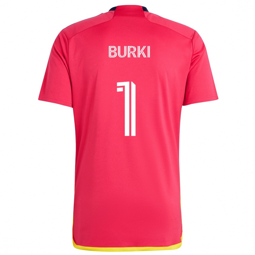 Kids Football Roman Bürki #1 Red Blue Home Jersey 2024/25 T-Shirt