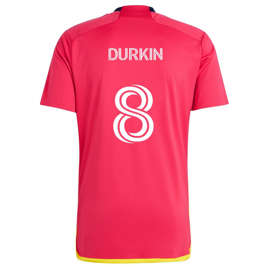 Kids Football Chris Durkin #8 Red Blue Home Jersey 2024/25 T-Shirt