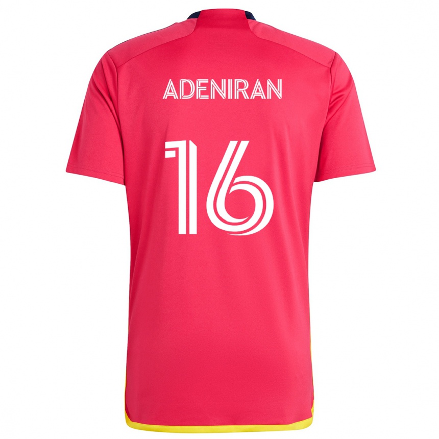 Kids Football Samuel Adeniran #16 Red Blue Home Jersey 2024/25 T-Shirt