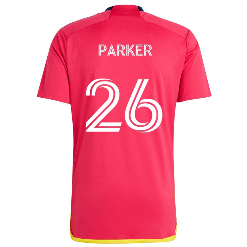 Kids Football Tim Parker #26 Red Blue Home Jersey 2024/25 T-Shirt