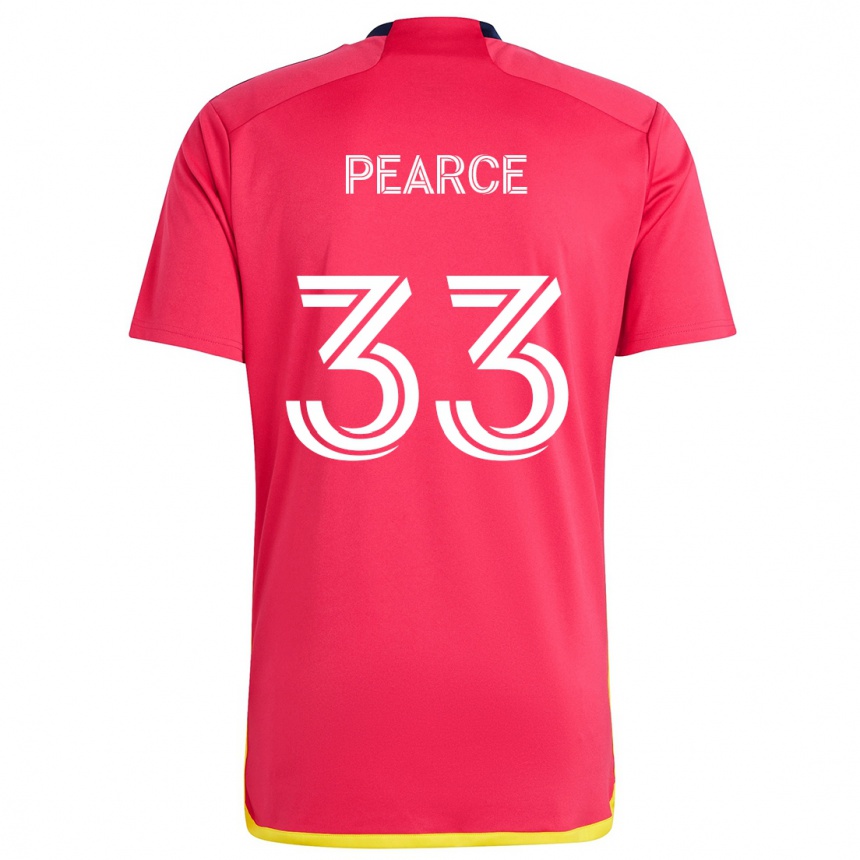 Kids Football Tyson Pearce #33 Red Blue Home Jersey 2024/25 T-Shirt