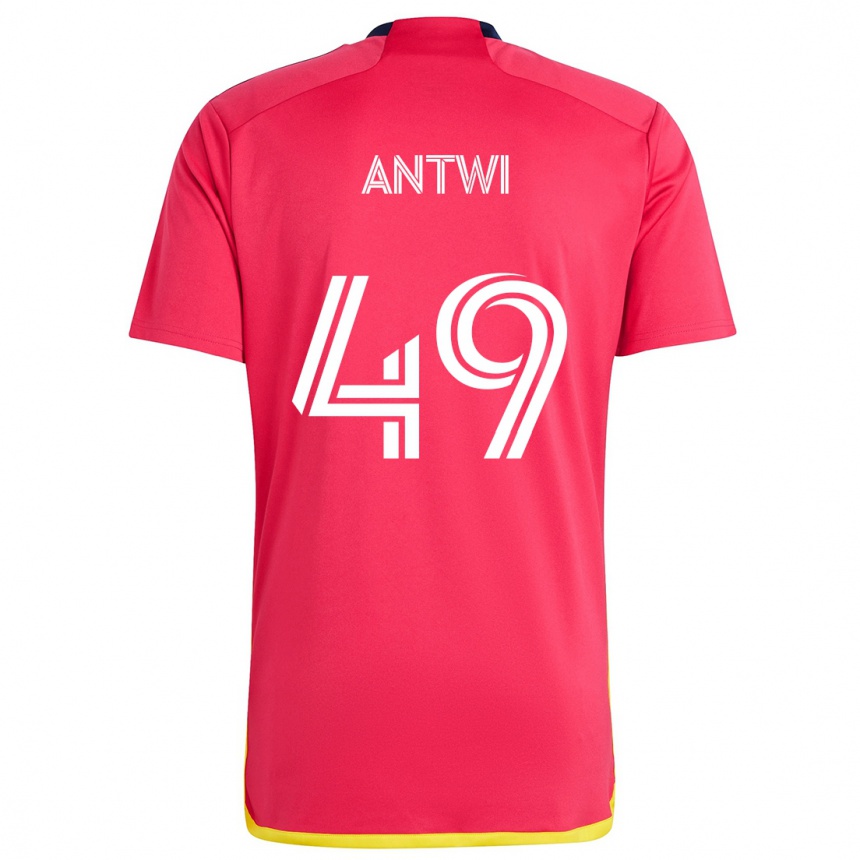 Kids Football Seth Antwi #49 Red Blue Home Jersey 2024/25 T-Shirt