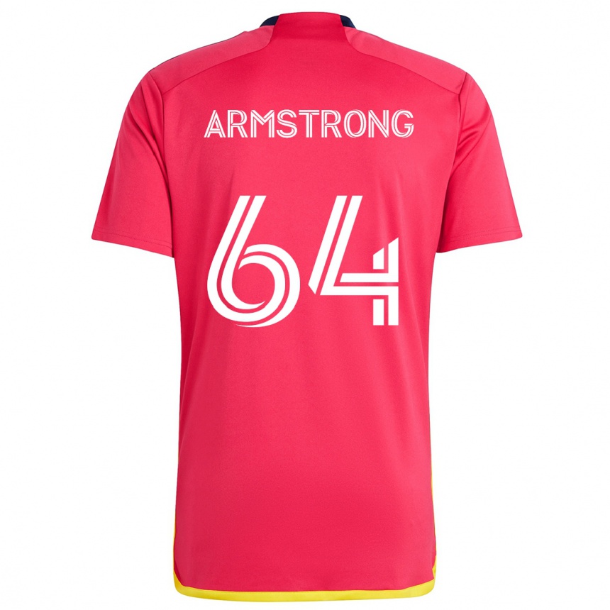 Kids Football Dida Armstrong #64 Red Blue Home Jersey 2024/25 T-Shirt