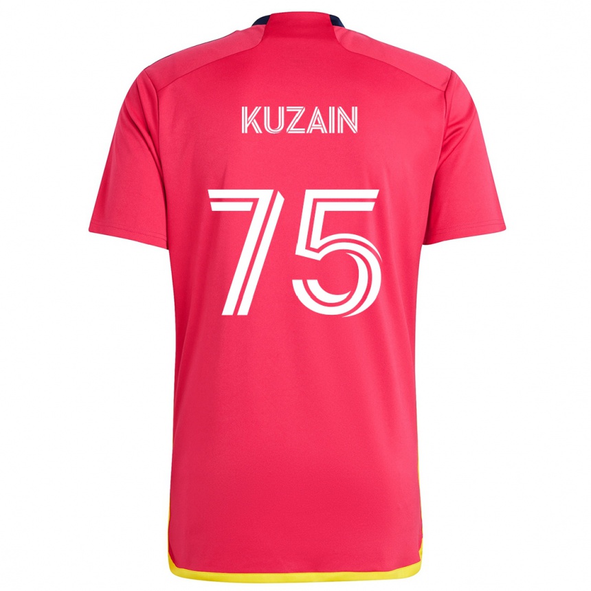 Kids Football Wan Kuzain #75 Red Blue Home Jersey 2024/25 T-Shirt