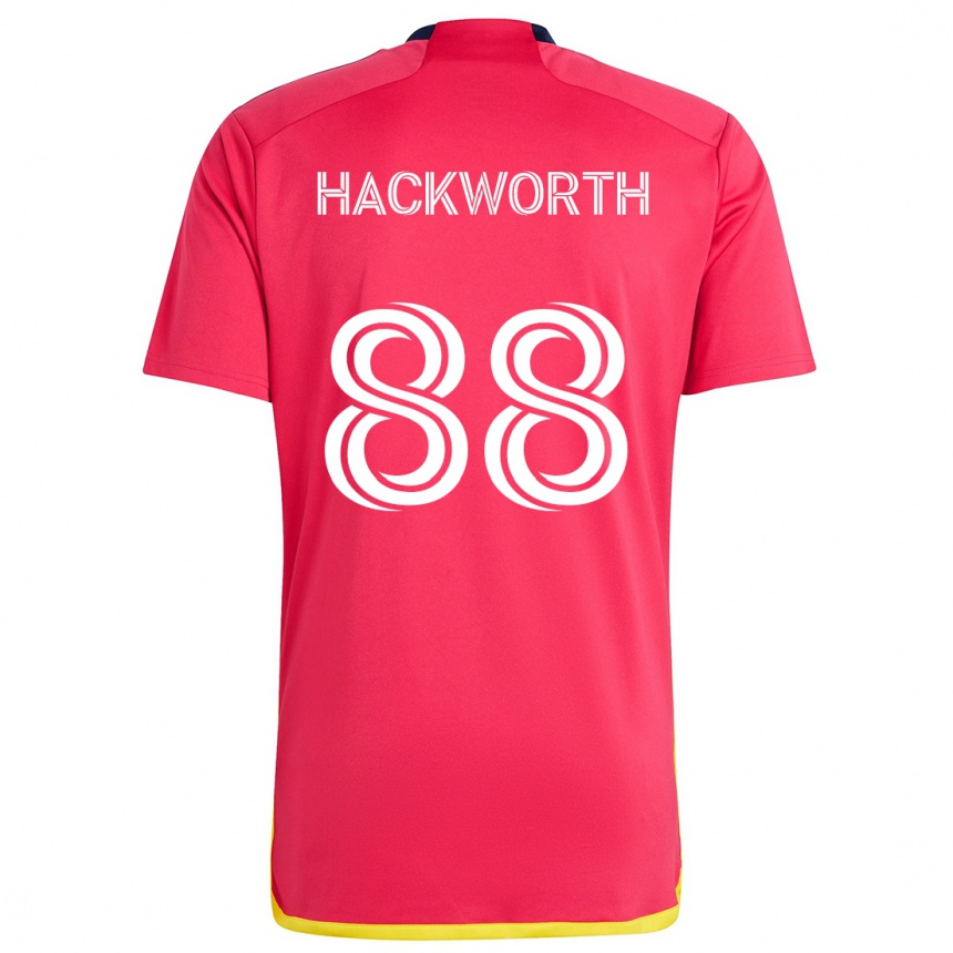 Kids Football Larsen Hackworth #88 Red Blue Home Jersey 2024/25 T-Shirt