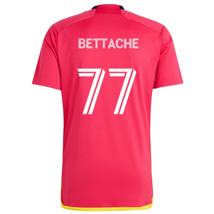 Kids Football Faysal Bettache #77 Red Blue Home Jersey 2024/25 T-Shirt