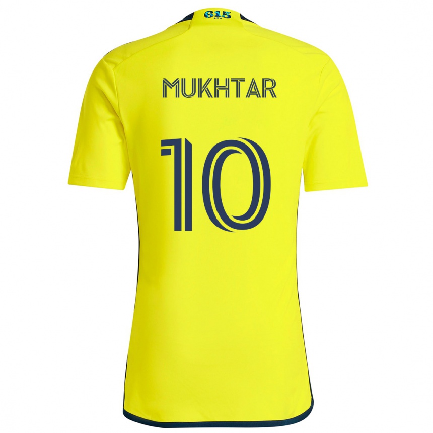 Kids Football Hany Mukhtar #10 Yellow Blue Home Jersey 2024/25 T-Shirt