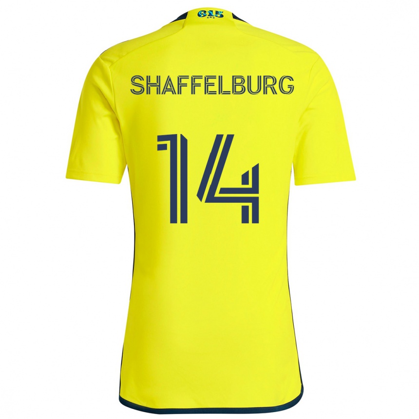 Kids Football Jacob Shaffelburg #14 Yellow Blue Home Jersey 2024/25 T-Shirt