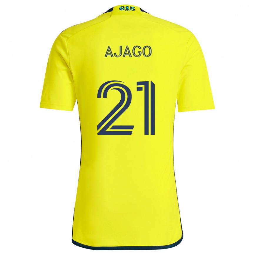 Kids Football Forster Ajago #21 Yellow Blue Home Jersey 2024/25 T-Shirt