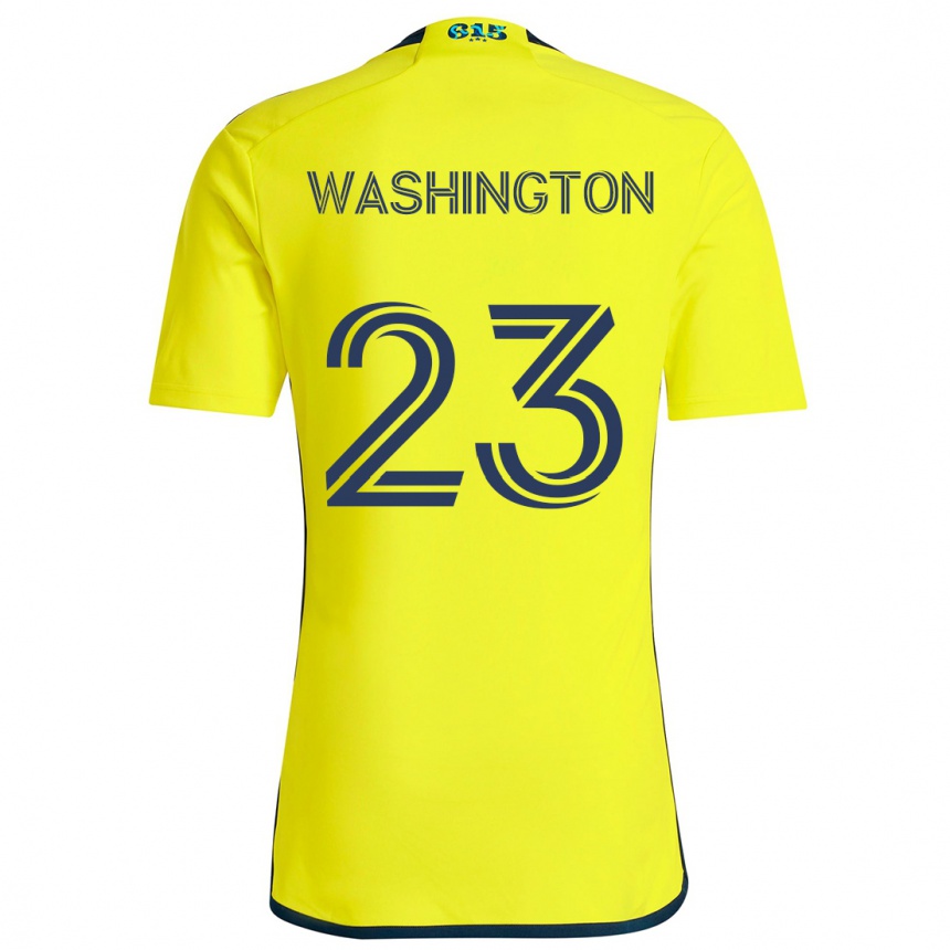 Kids Football Taylor Washington #23 Yellow Blue Home Jersey 2024/25 T-Shirt