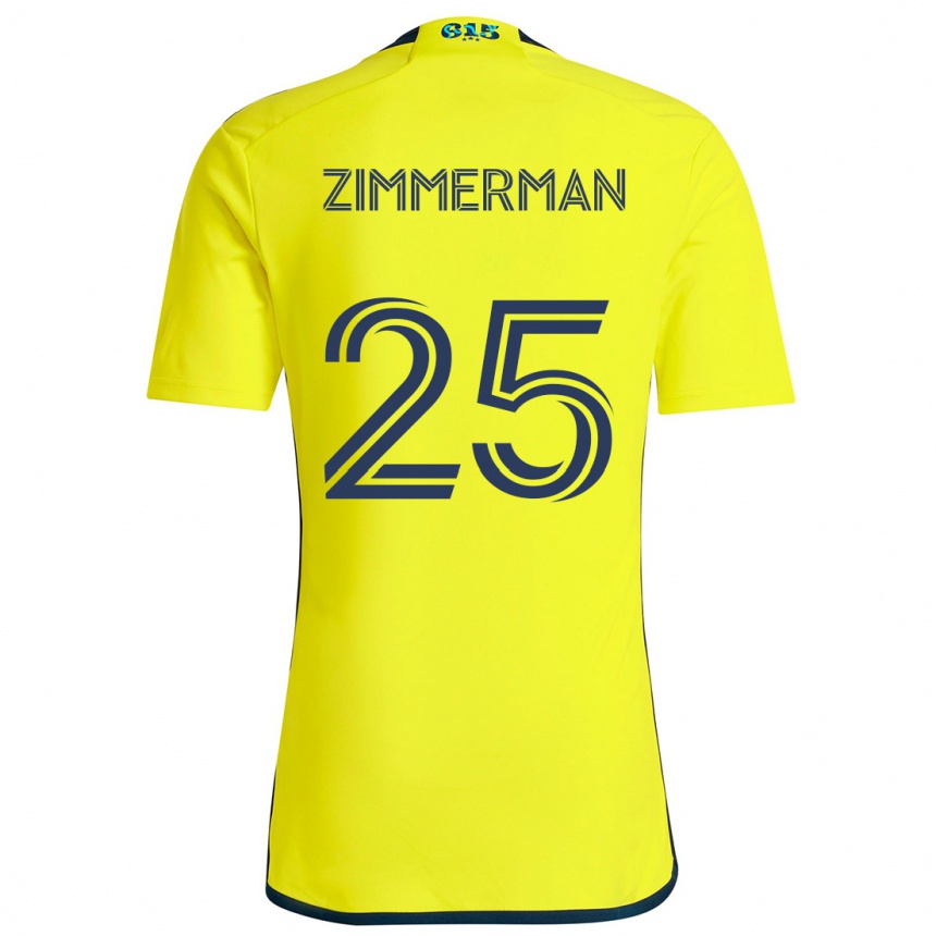 Kids Football Walker Zimmerman #25 Yellow Blue Home Jersey 2024/25 T-Shirt